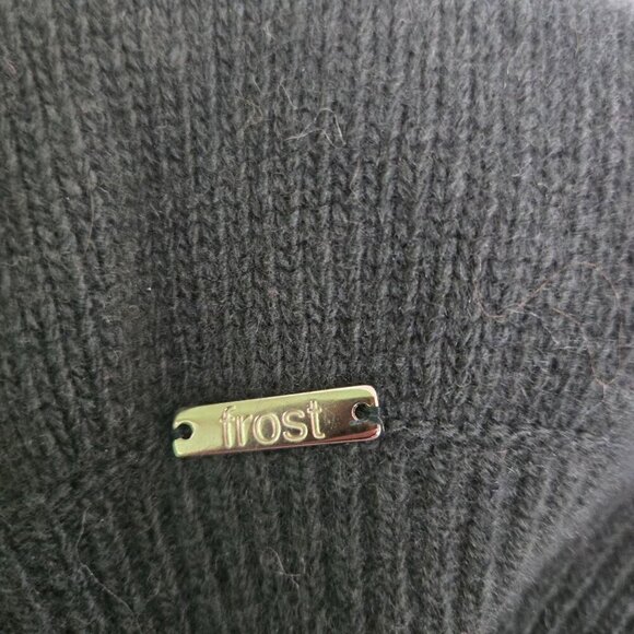 Frost Forest Green Merino Wool Cashmere Beret 90s Style One Size - Picture 3 of 5